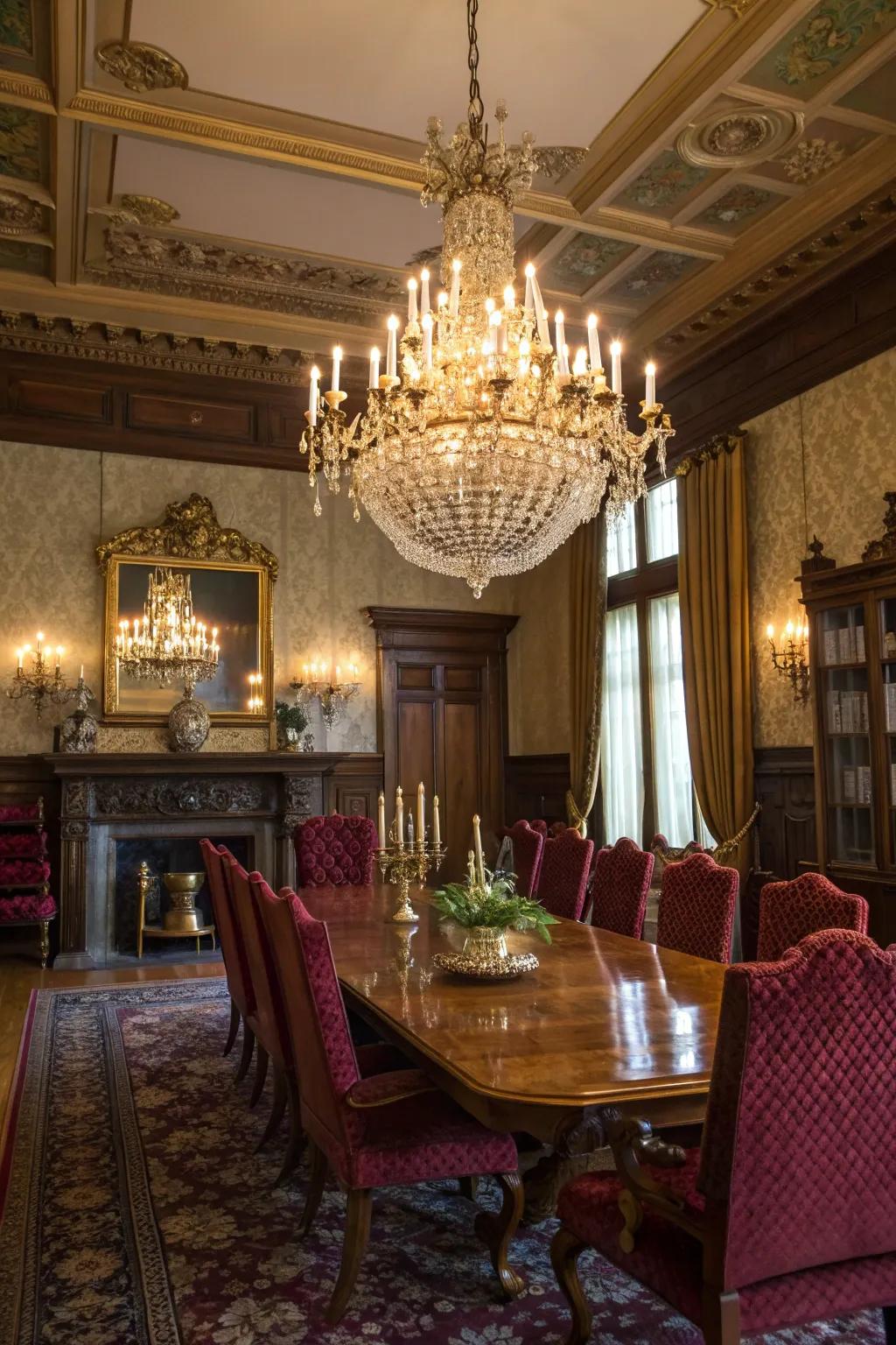 Illuminate your space with a chandelier that captures the essence of Victorian grandeur. #LightingDesign #VictorianCharm