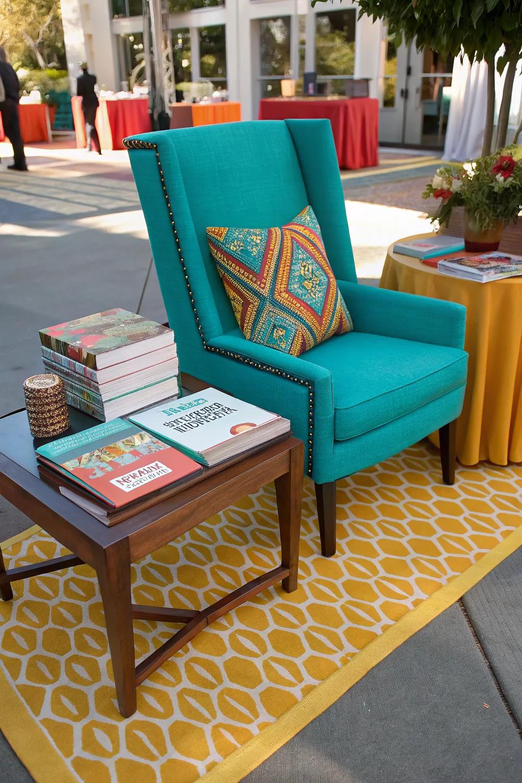 Invite relaxed conversations with comfortable seating that encourages deep connections.