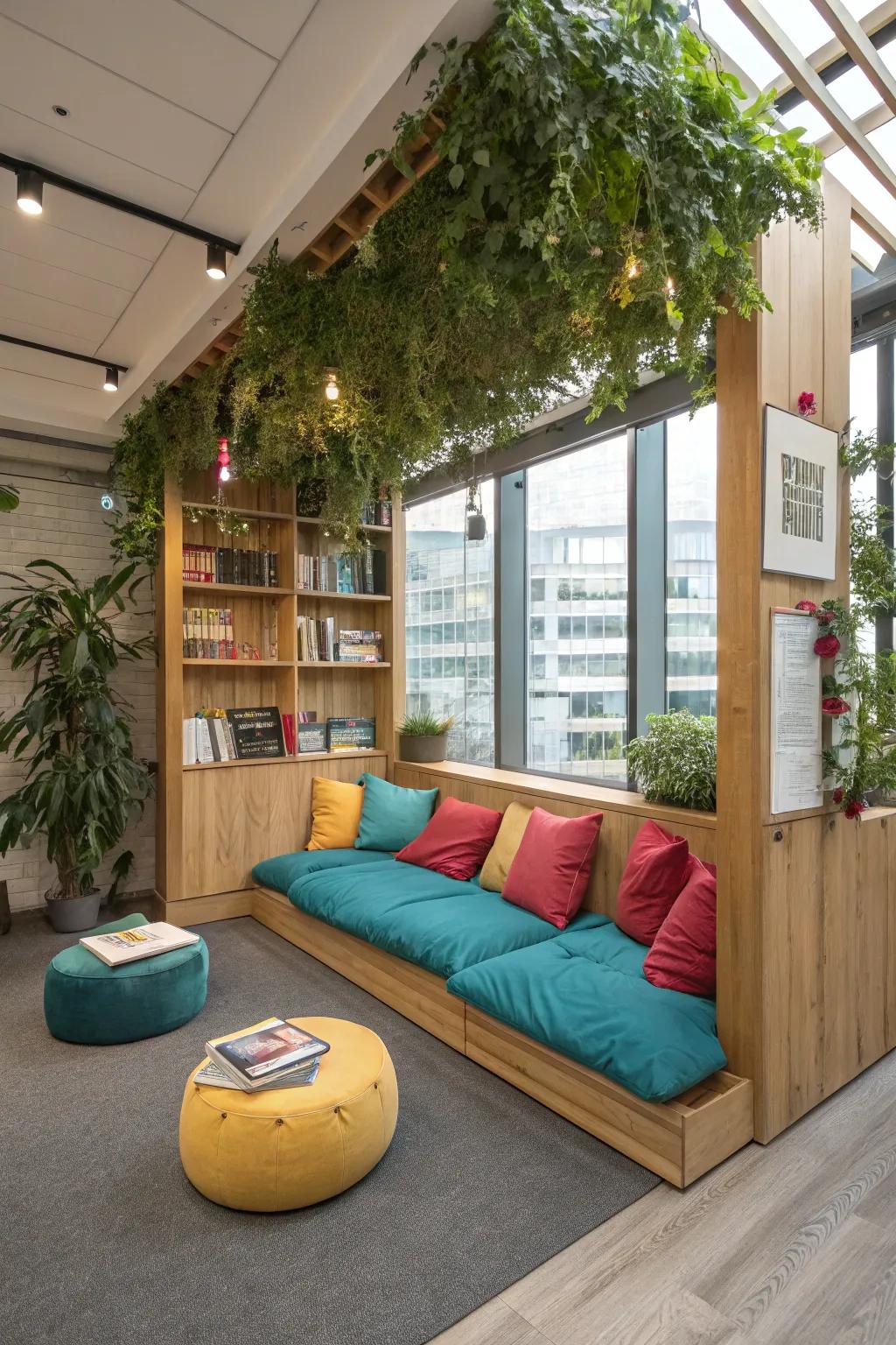 Unplug and unwind in a tech-free sanctuary. 📚 #DigitalDetox #MindfulOffice