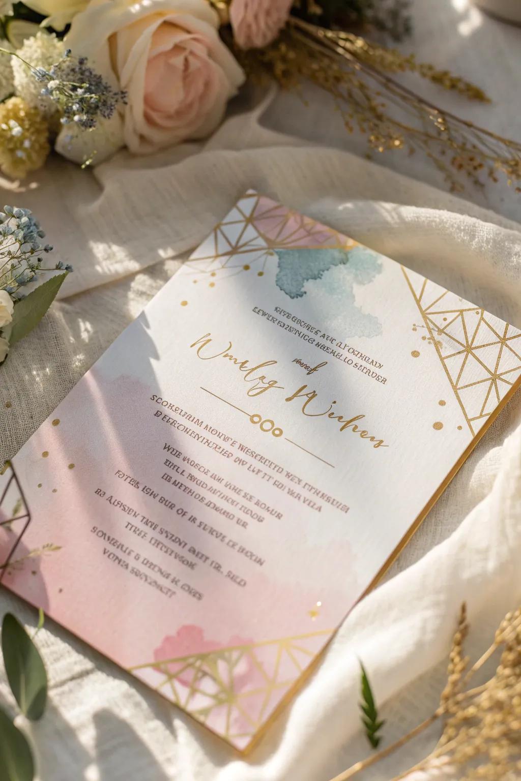 Turn your invitation into a work of art with watercolor designs. 🎨 #WatercolorArt #CreativeInvitations