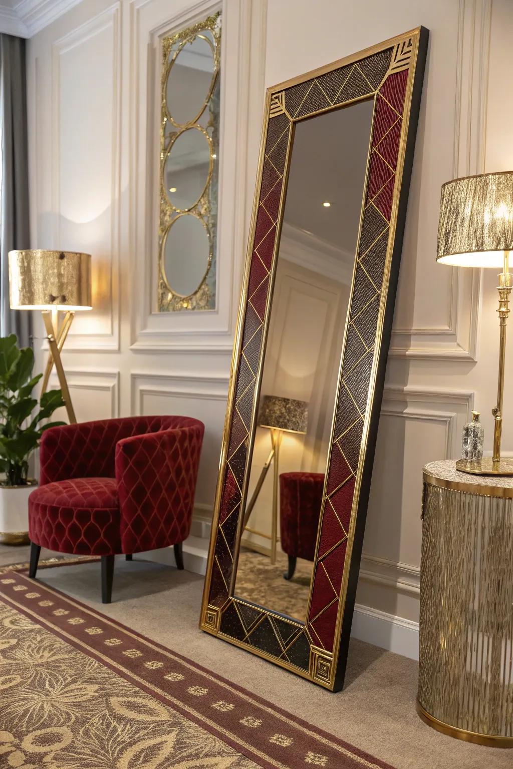 Make a bold statement with Art Deco mirrors that exude style and sophistication.