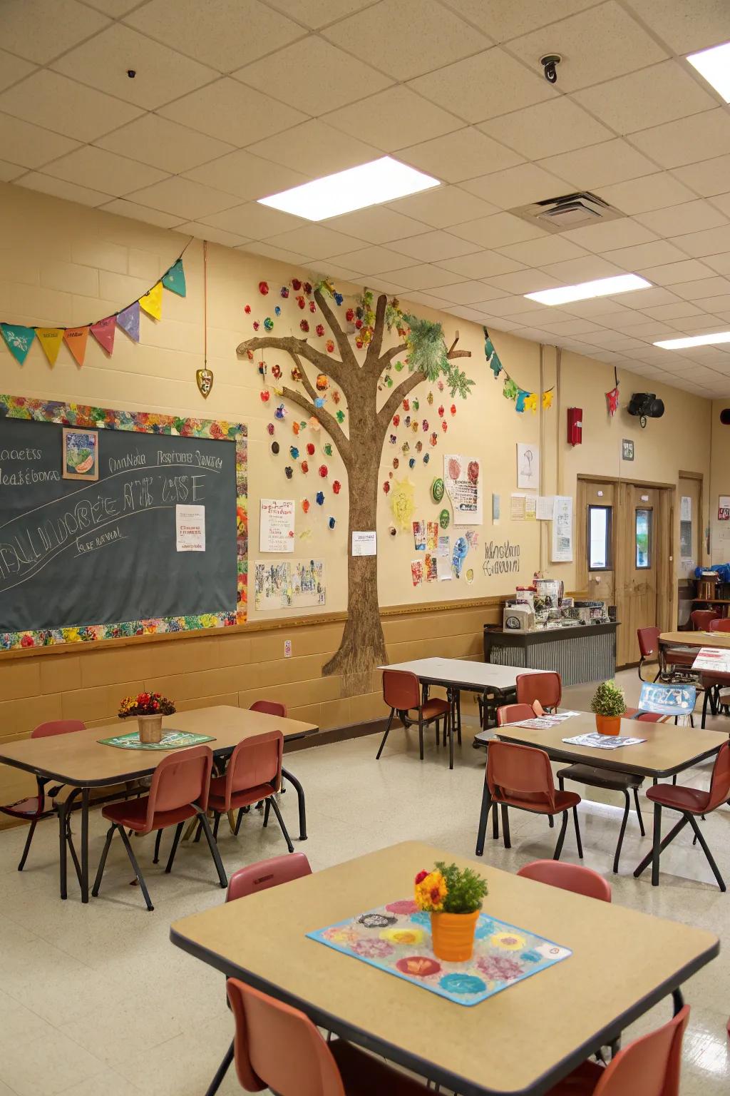 Build community spirit with collaborative decoration projects that everyone can enjoy.