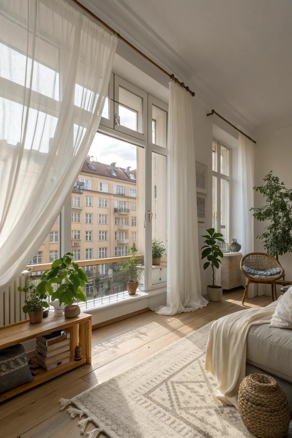 Letting in natural light can transform a space into an airy and inviting haven.