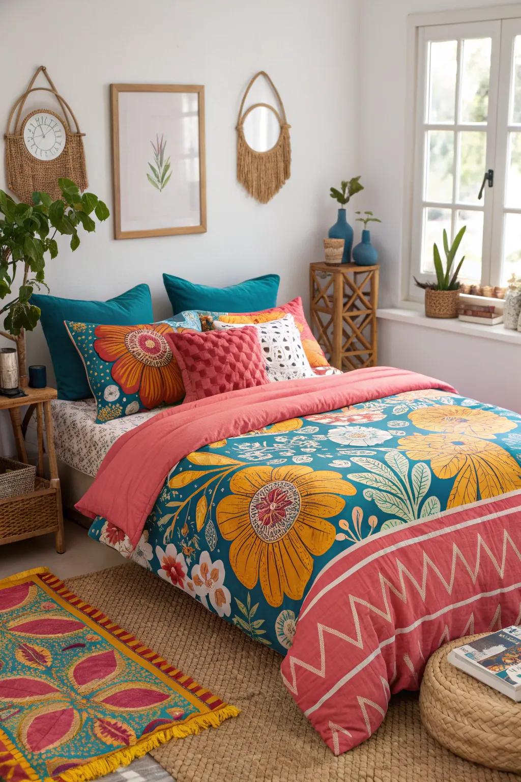 Bring life to your space with a mix of patterns that showcase your unique style.