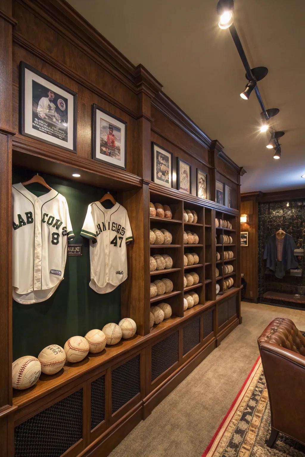 Turn your memorabilia into a gallery that captures the spirit of the game.