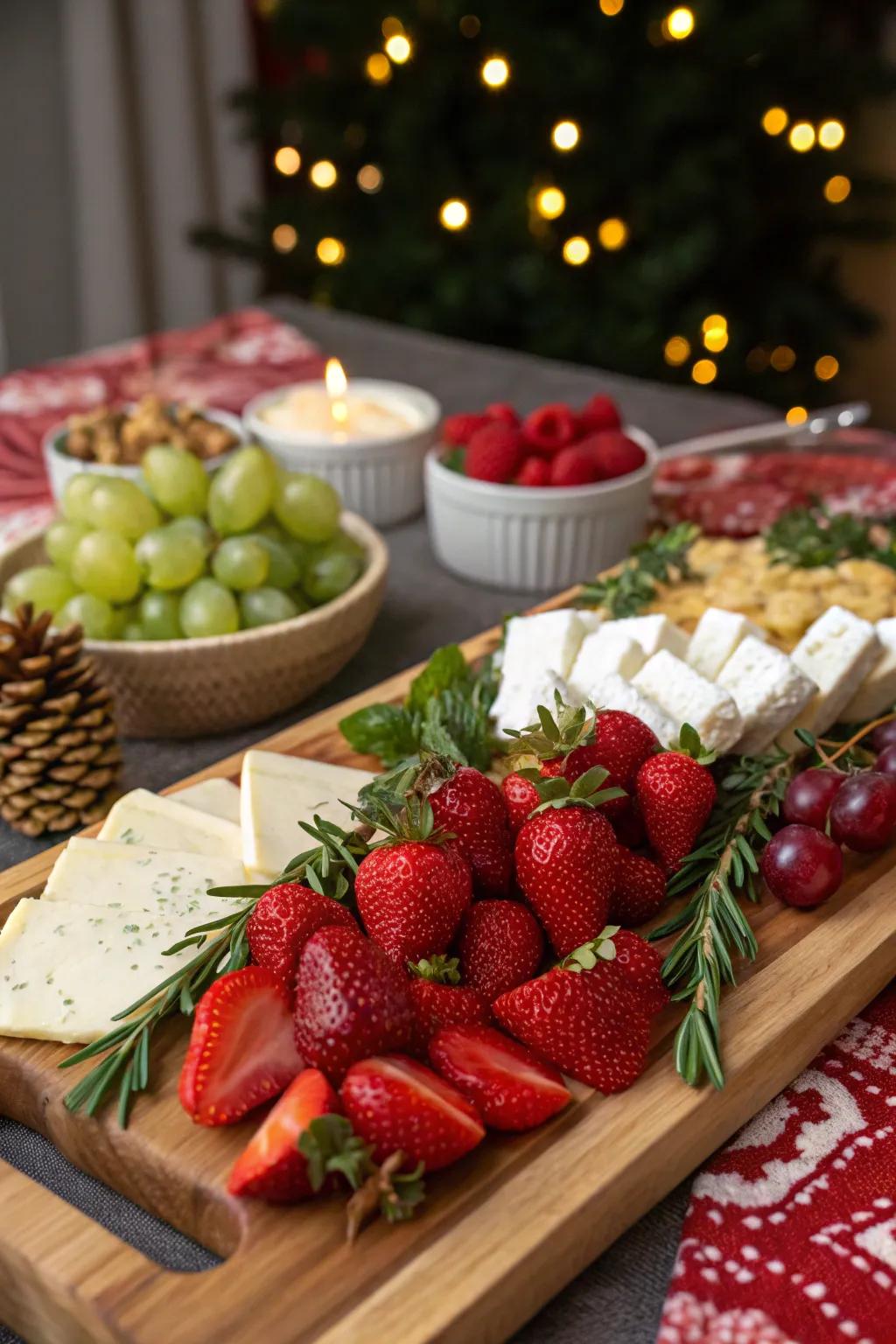 Splash your spread with festive colors that bring the holiday cheer to every bite. #FestiveColors #HolidayCheer