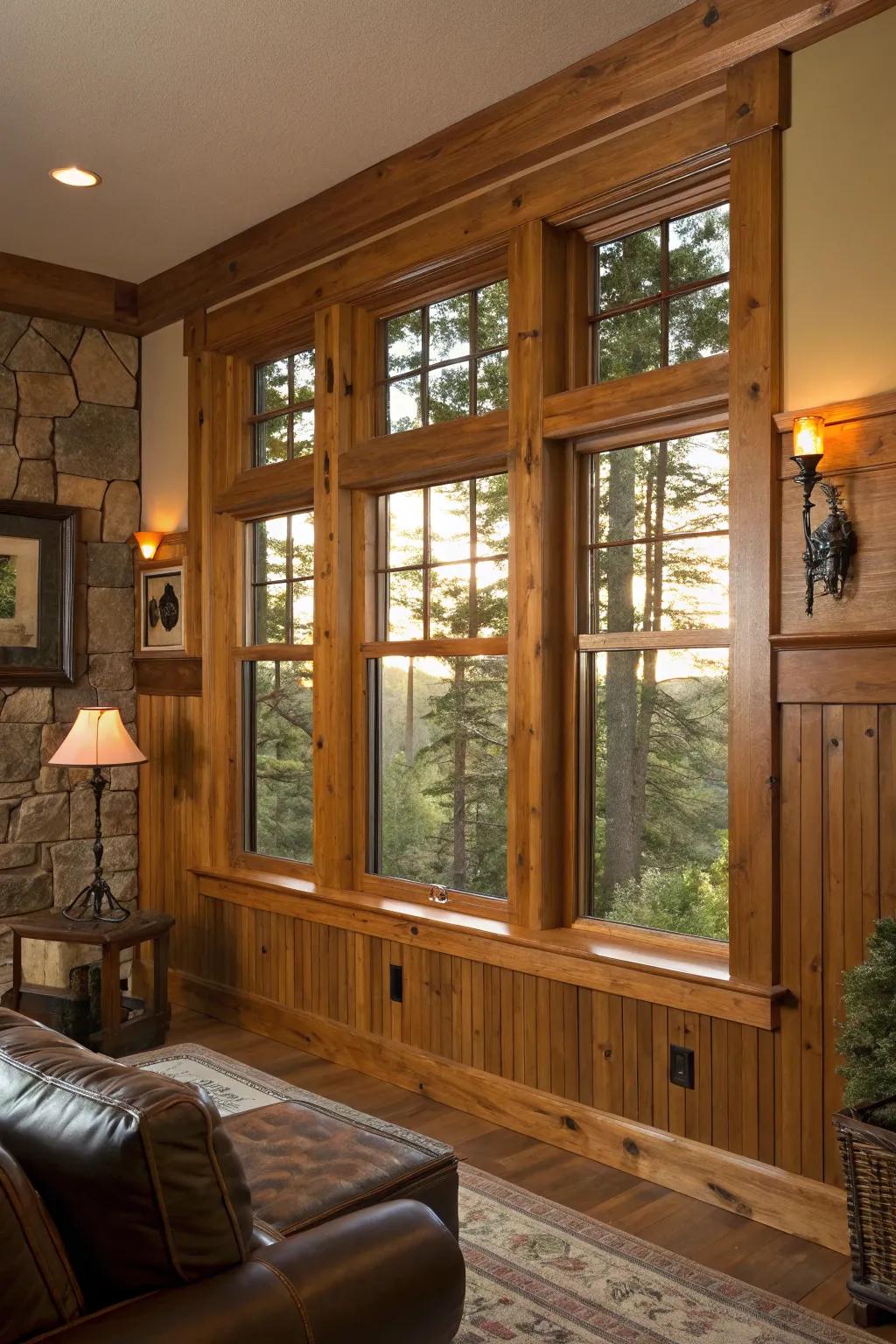 Wide casings bring a sense of strength and style to your windows, grounding your space beautifully.