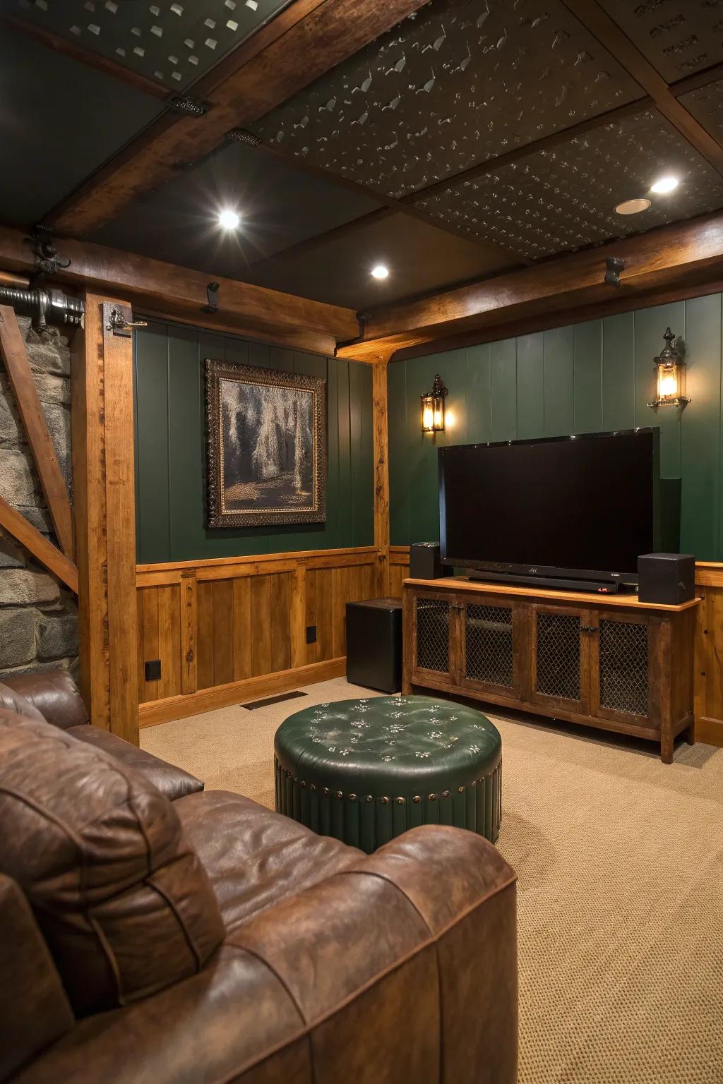 Bring the big screen experience home with an impressive entertainment setup. 📺 #HomeCinema #ManCave