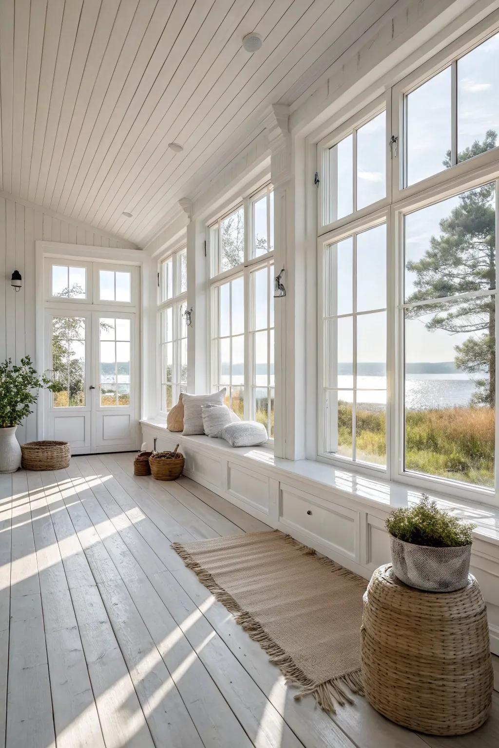 Let the sunshine in and brighten your space with expansive windows.