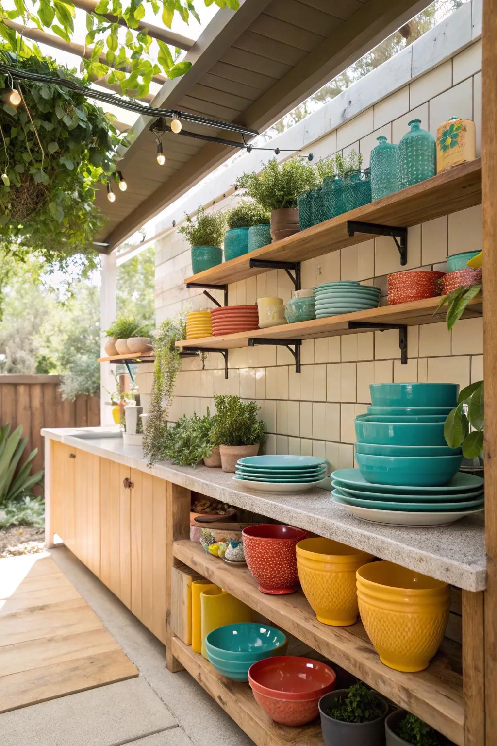 Open shelving brings personality and practicality to your kitchen. 🌿 #KitchenDesign #OpenShelving