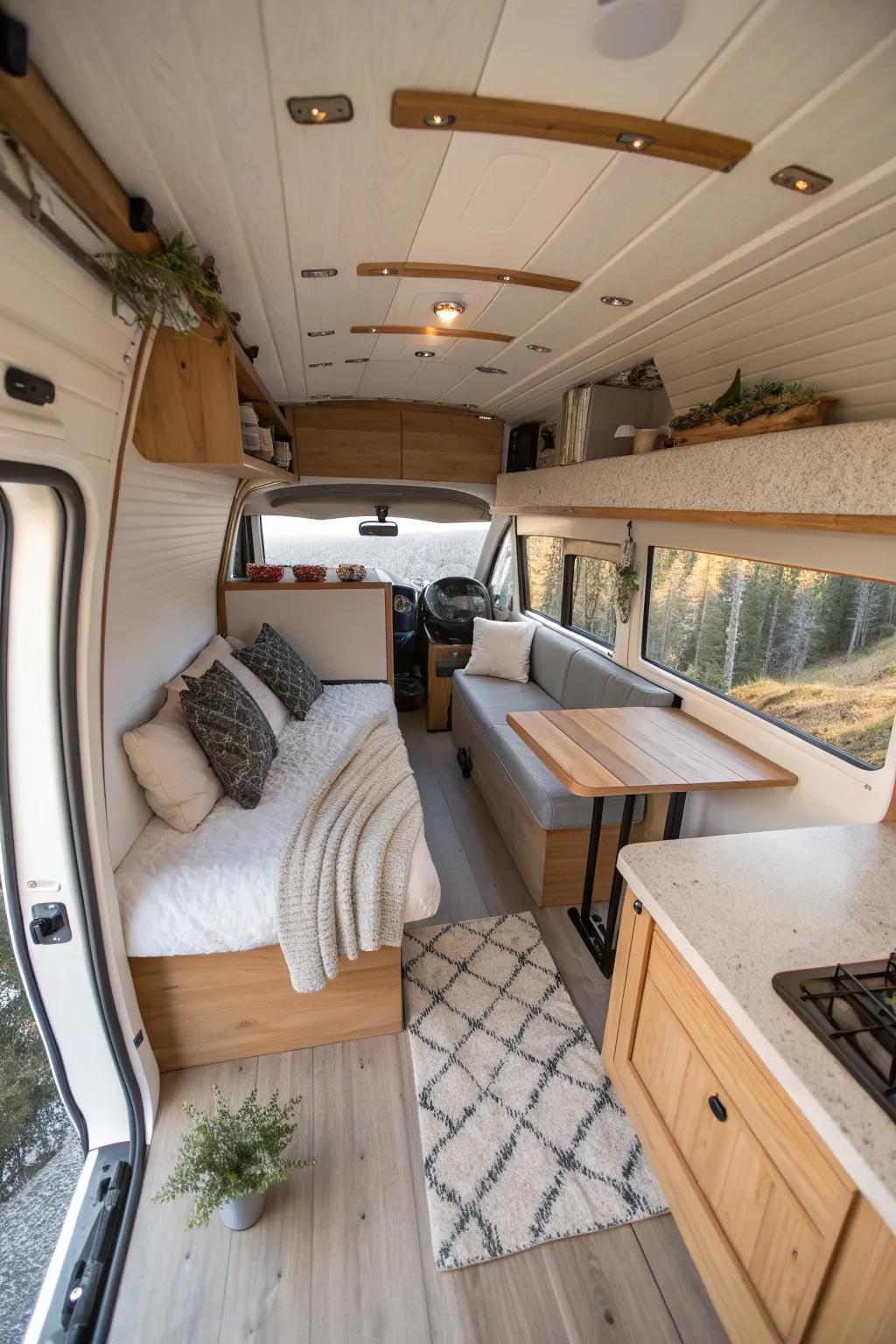 Ensure a cozy, energy-efficient space with proper insulation and framing. #CamperComfort #VanLife