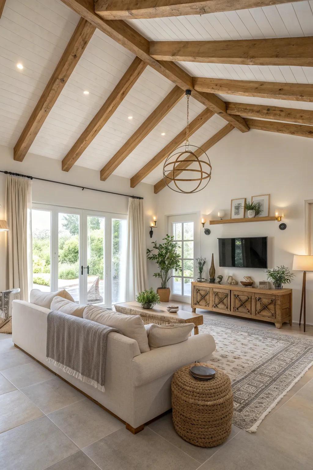 ✨ Experience the seamless integration of ceiling lights that enhance your modern decor. #InteriorInspiration #ModernLiving