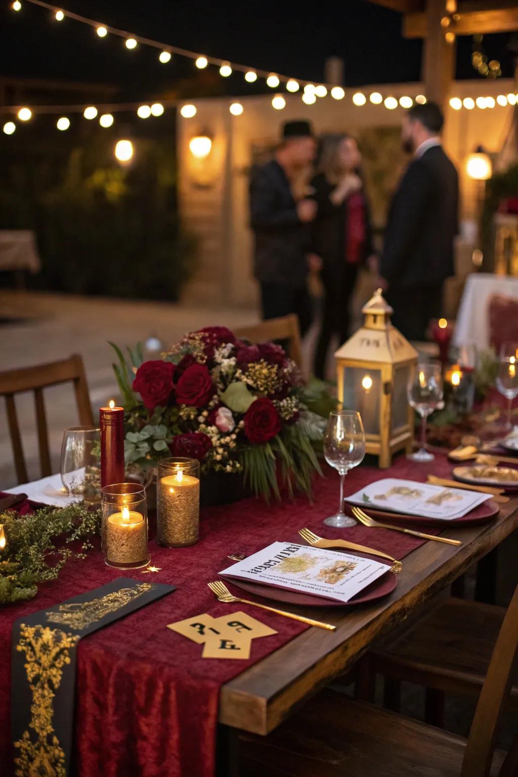 Bring out your inner detective with a captivating murder mystery dinner party.