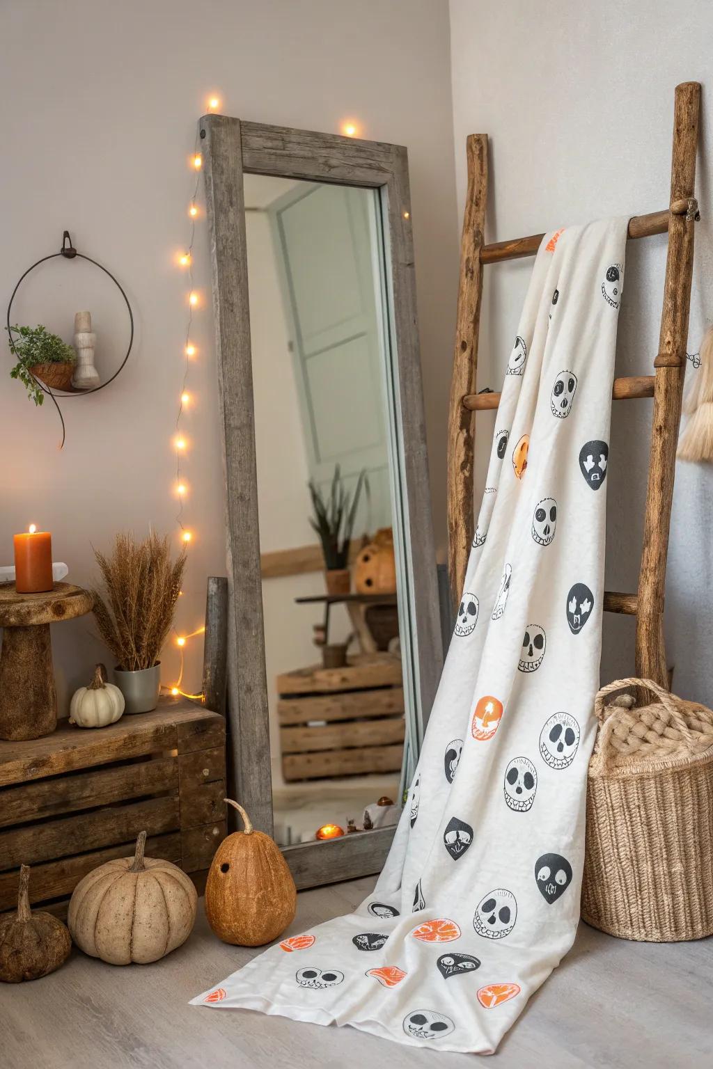 Give your mirror a haunting twist with ghostly faces that seem to peer from another world. 👻 #CreepyDecor #EerieIllusions