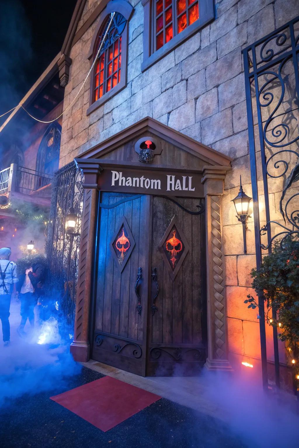 Phantom Hall invites you to a dance with the spirits of the night. 🎃 #HauntedHouse #GhostlyGathering