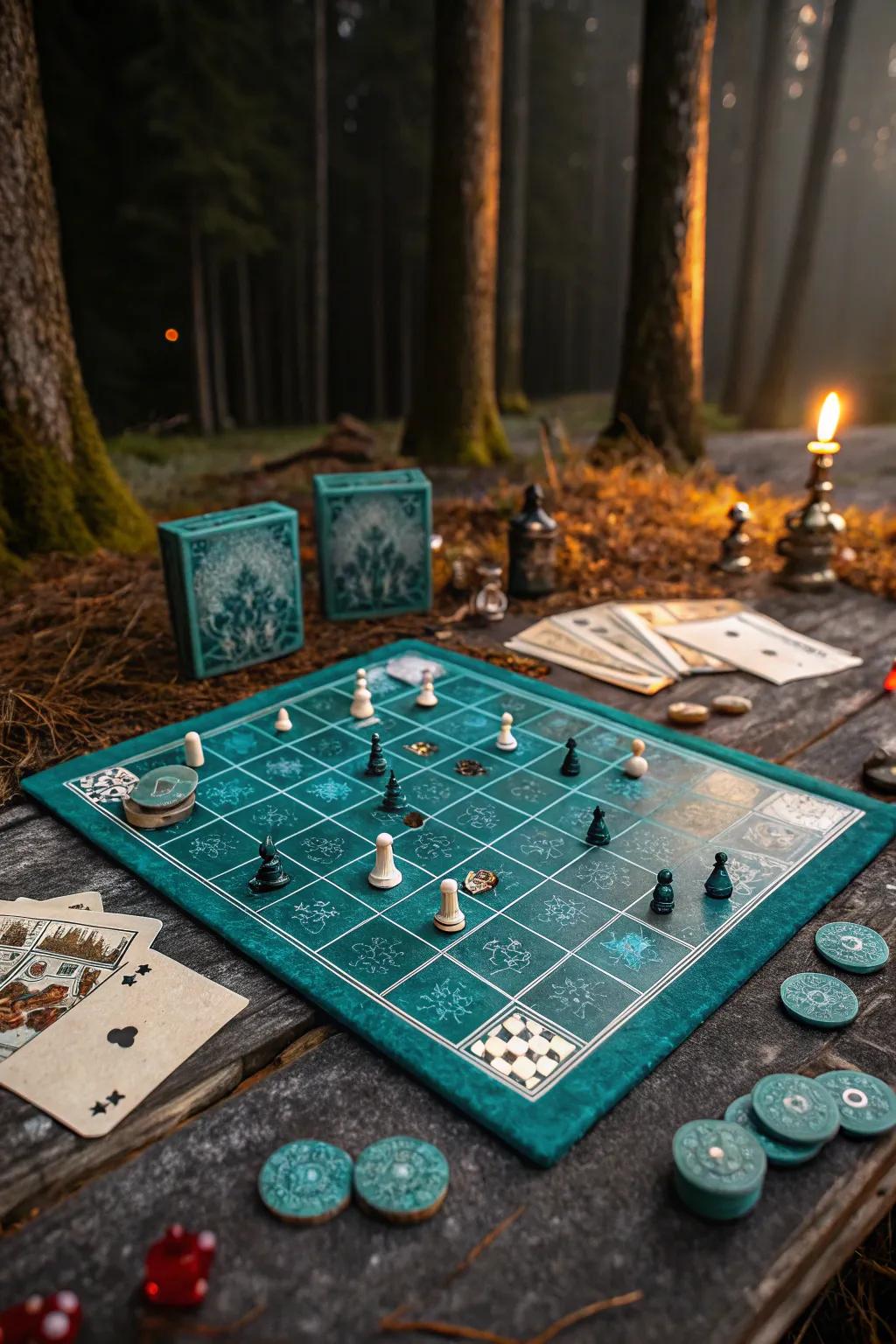Step into a world of magic with a themed board game that transforms your living room into an enchanting forest.