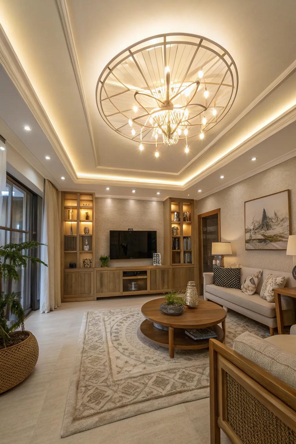 Illuminate your space with LED accents that add a touch of modern elegance.