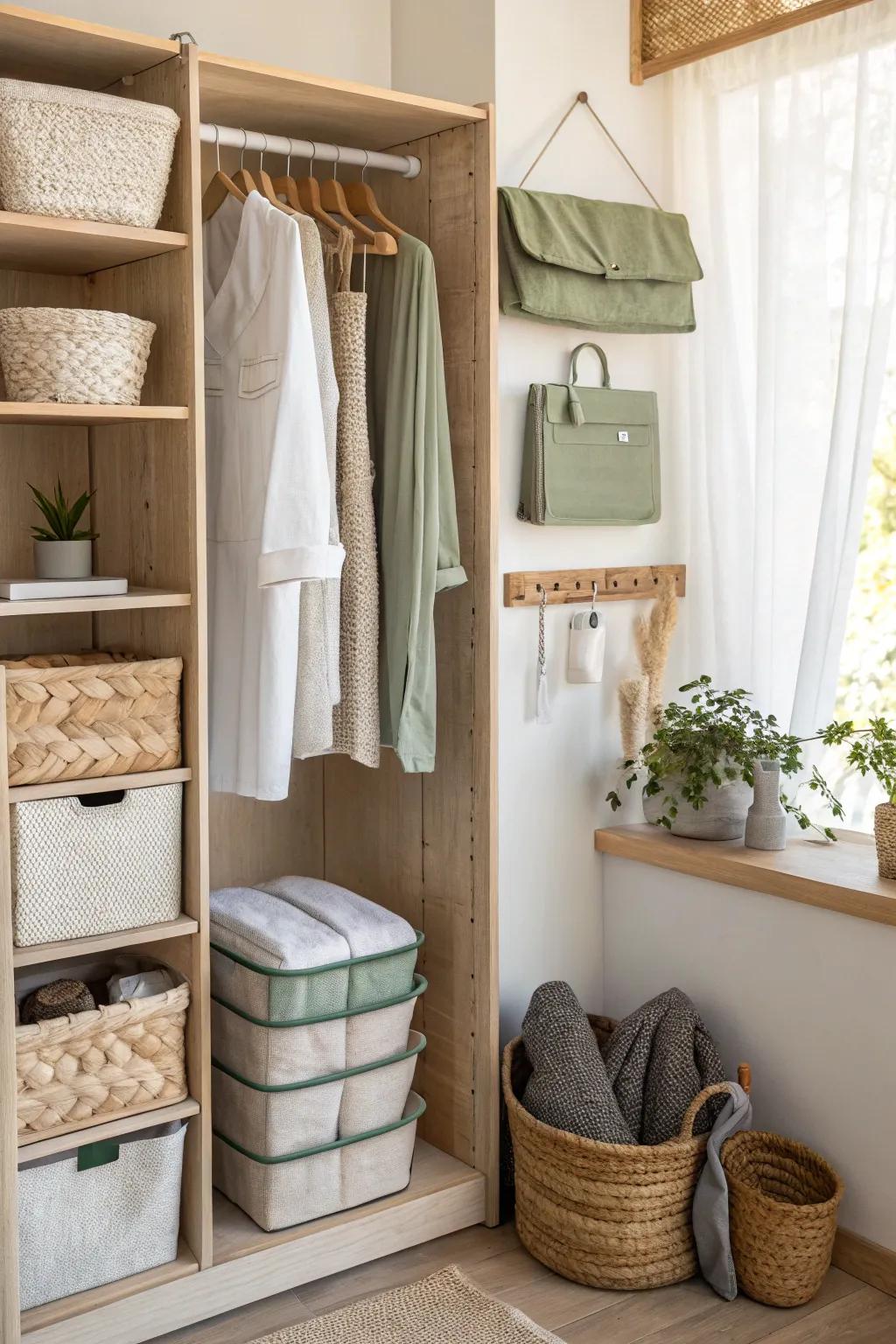 Unlock the full potential of your closet with smart organizing solutions.