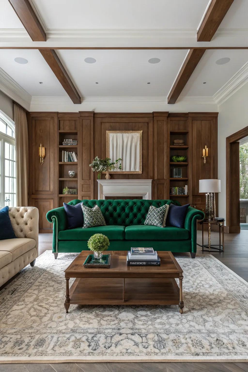 Step into a world of depth with rich colors that evoke elegance and timeless charm.