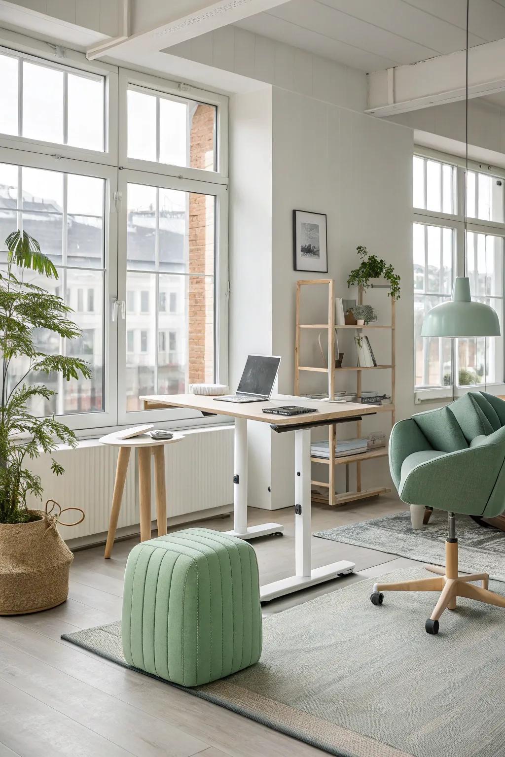 Flexibility at its finest! Adaptable furniture keeps the workspace versatile and efficient.