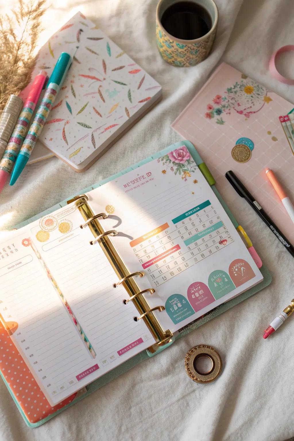 Add personality to your planning with decorative touches that inspire.