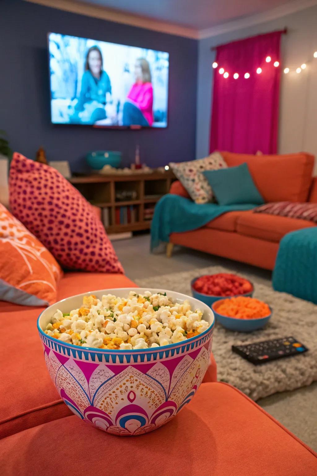 Turn your living room into a cinematic paradise with a family movie marathon.