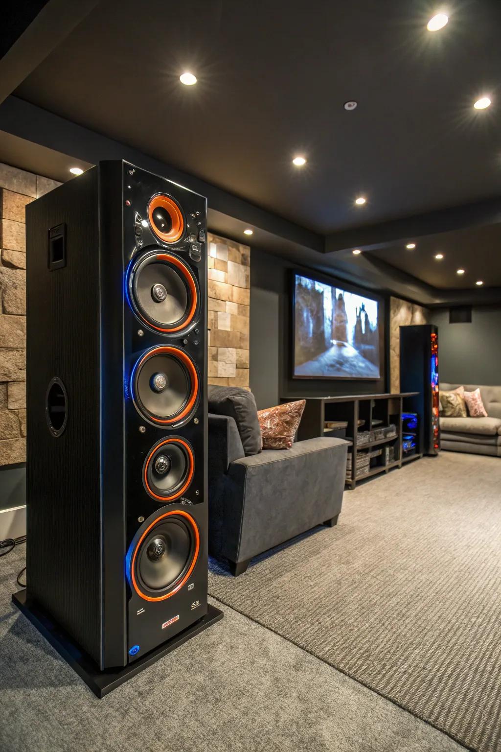 Experience audio like never before with a well-planned surround sound system. 🎶 #SoundSystem #AudioExperience