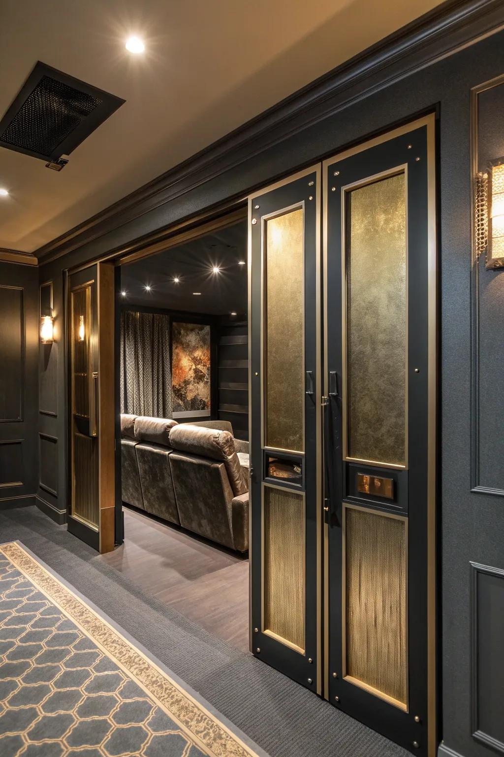 Slide into luxury with doors that combine style and functionality. #ModernLiving #InteriorInspiration