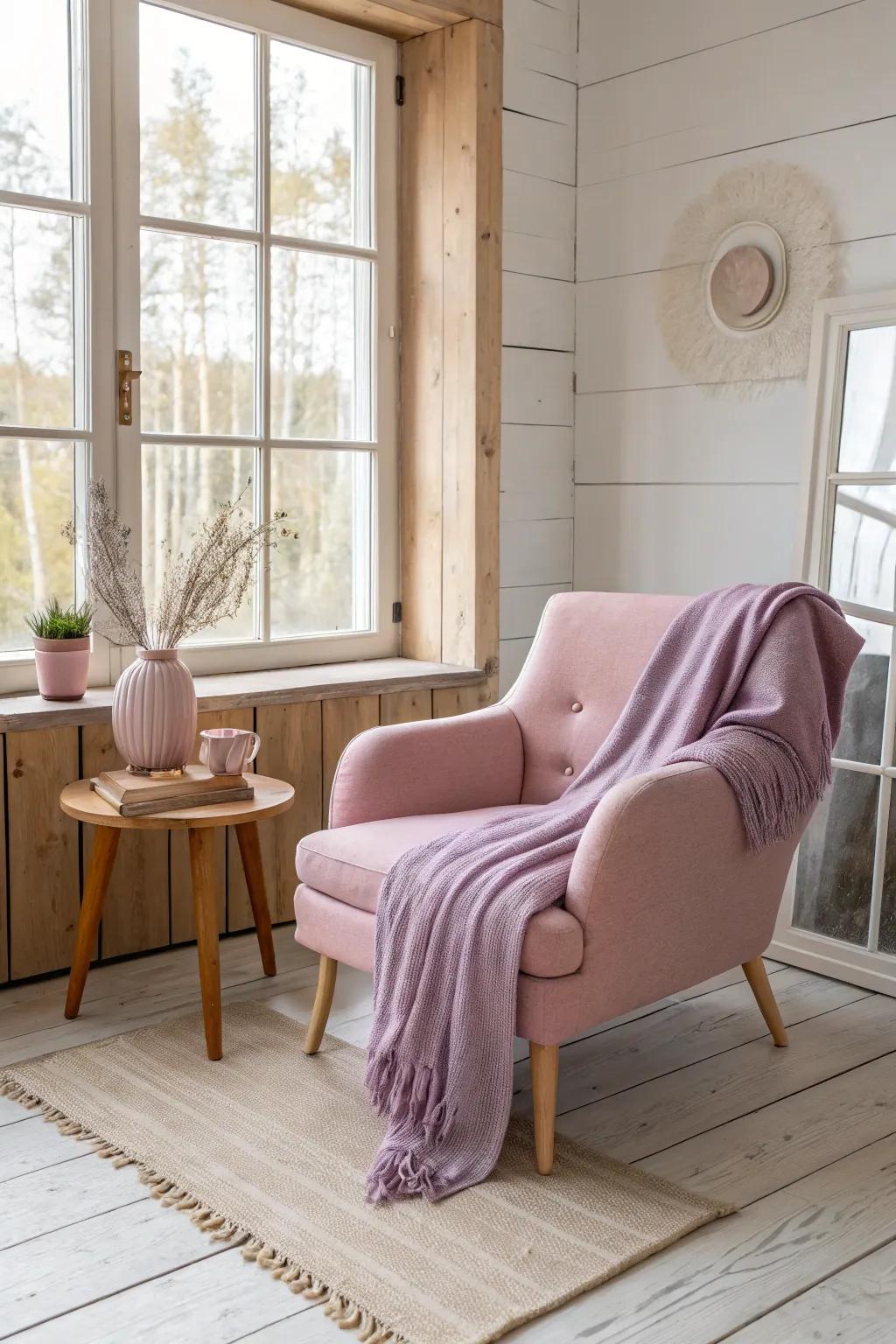 Welcome tranquility with pastel hues that cradle your space in gentle harmony. #PastelDreams #CozySpaces #HomeDecor