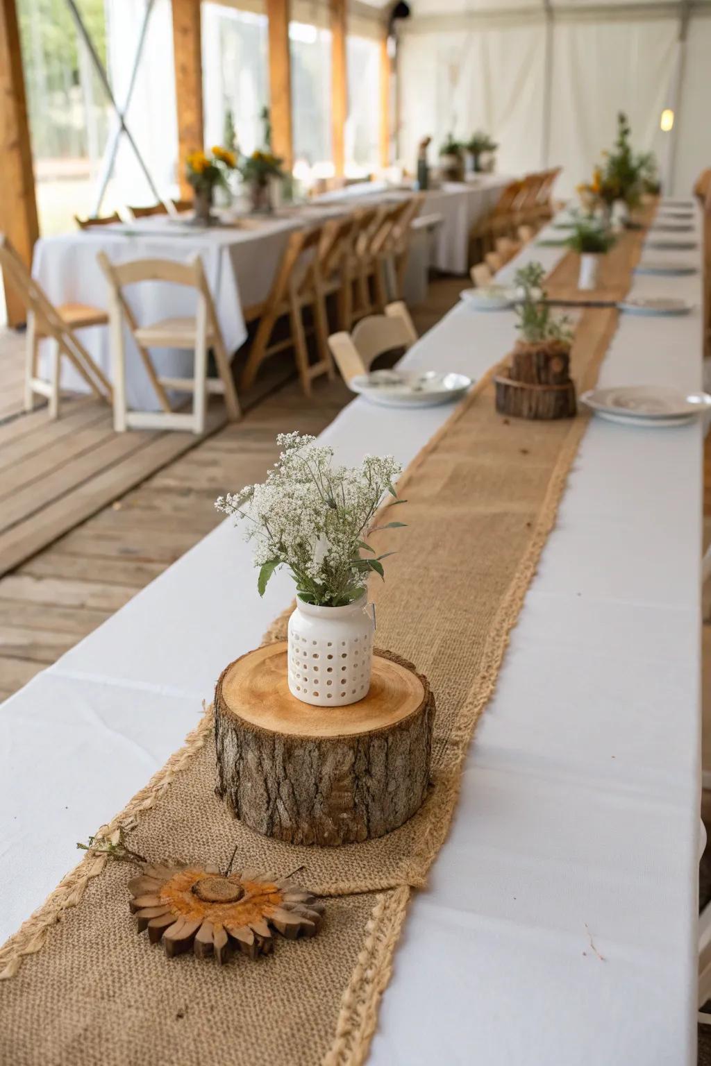 Rustic details add warmth and charm to any table setting. 🌾 #RusticCharm #WeddingInspo