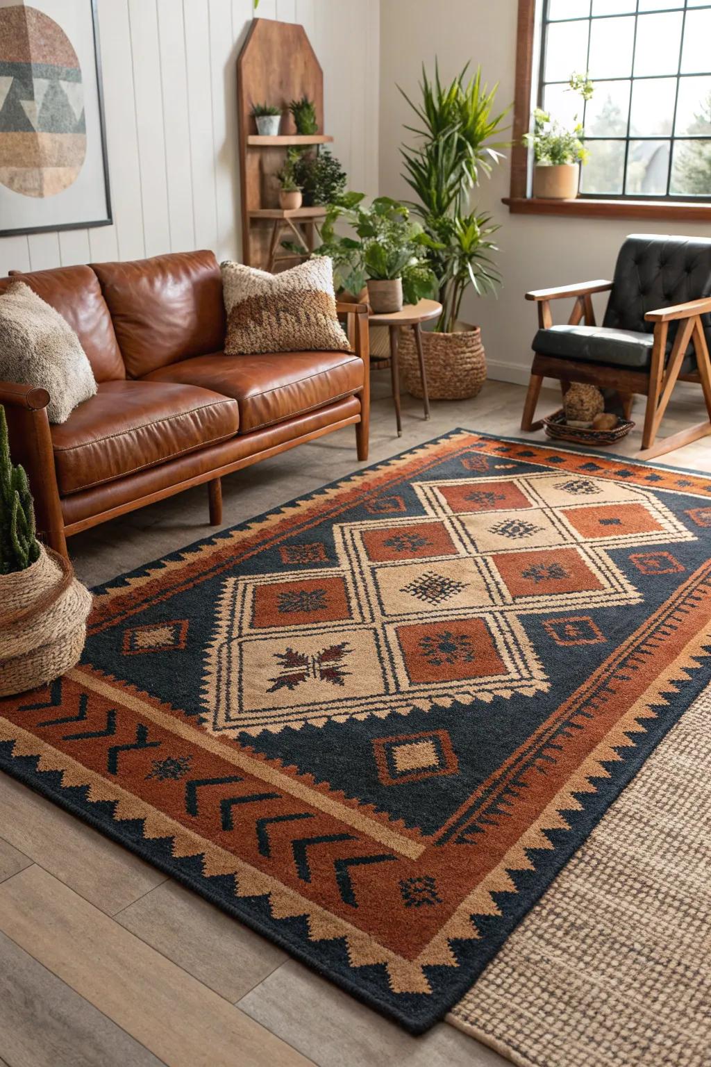 Define your personal workspace with a rug that merges style and function. #OfficeDecor #RugDesign #HomeOffice