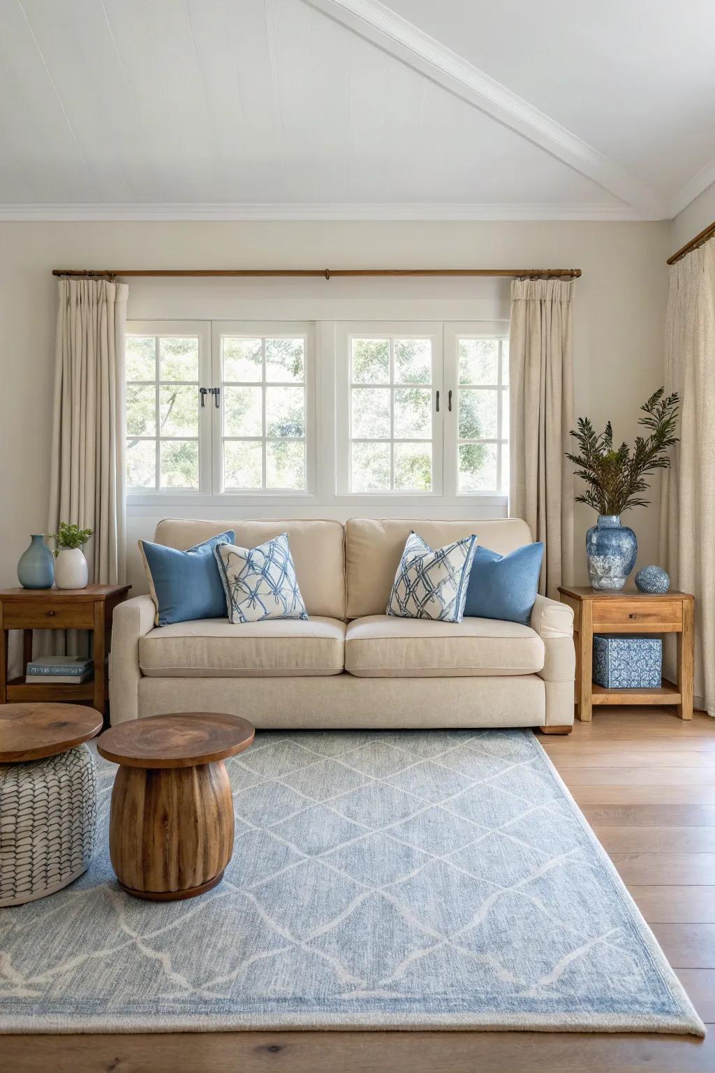 Symmetry in your layout brings a sense of calm and order to your living space.