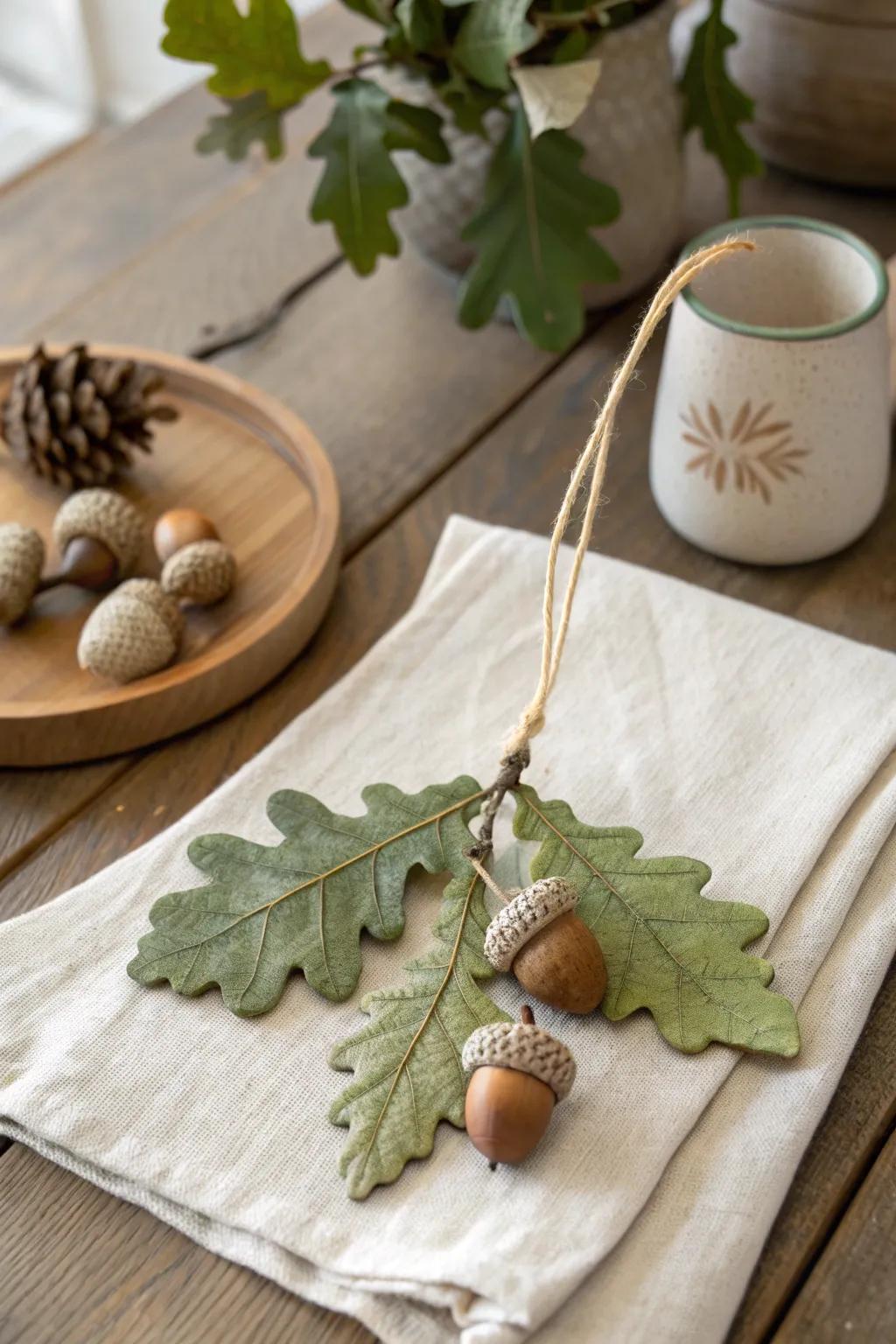 Embrace the beauty of nature with ornaments inspired by the great outdoors, adding rustic charm to your tree.
