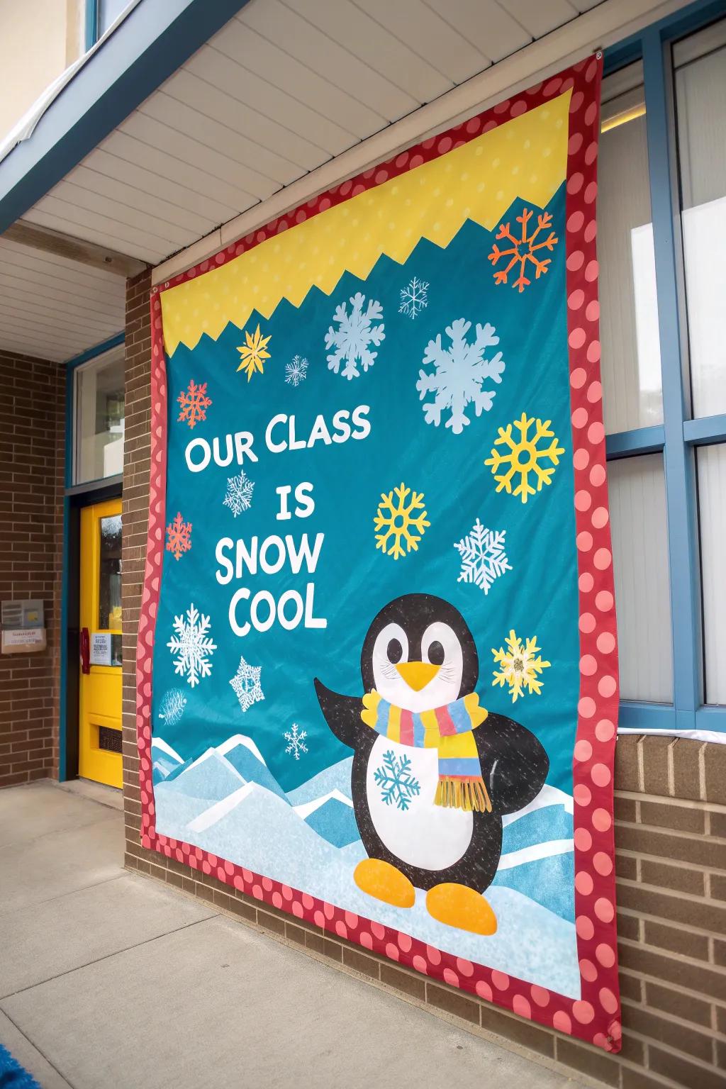 Lighten the mood with playful puns that make every passerby smile.