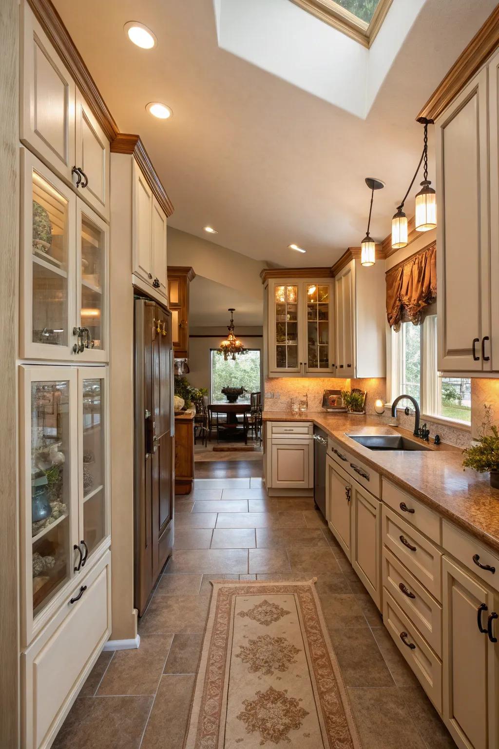 Elevate your storage game with tall cabinets that keep everything in its place. #InteriorInspiration #StorageSolutions