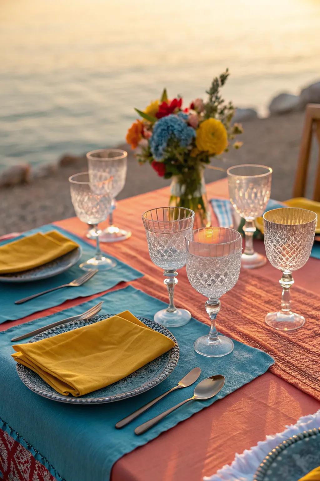 Elegant glassware can truly elevate your wine table setting.