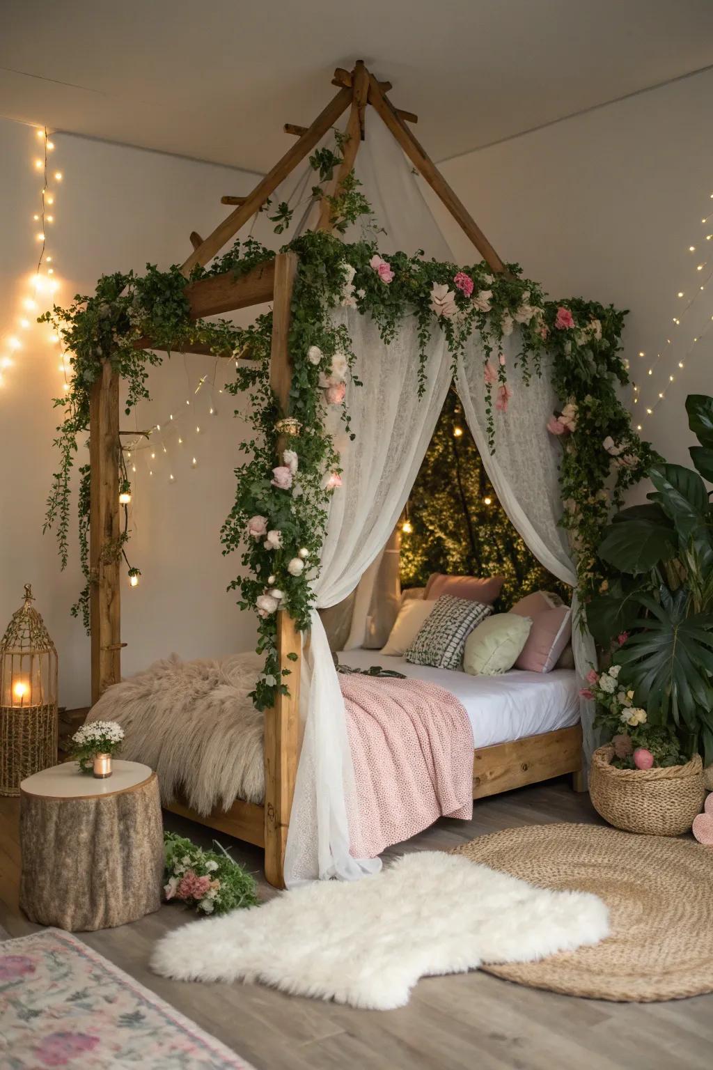 Infuse your room with life using floral and botanical touches. 🌸 #FloralDecor #FairyTaleStyle