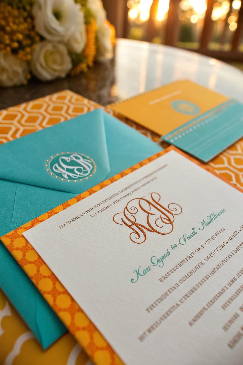Elevate your invitation with a timeless monogram design.