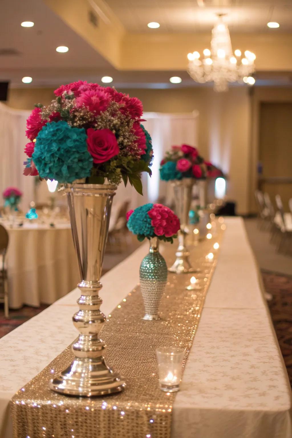 Create intrigue with decor elements that sparkle and shine. ✨ #WeddingDecor #DecorInspiration