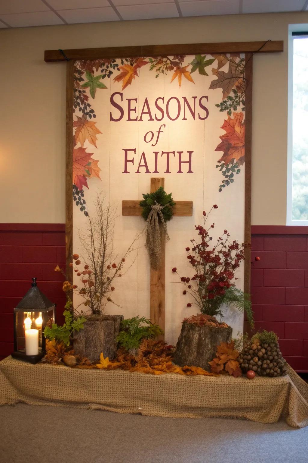 Showcase the timelessness of faith with a board that beautifully transitions with the seasons. 🌿❄️ #SeasonalDecor #FaithJourney