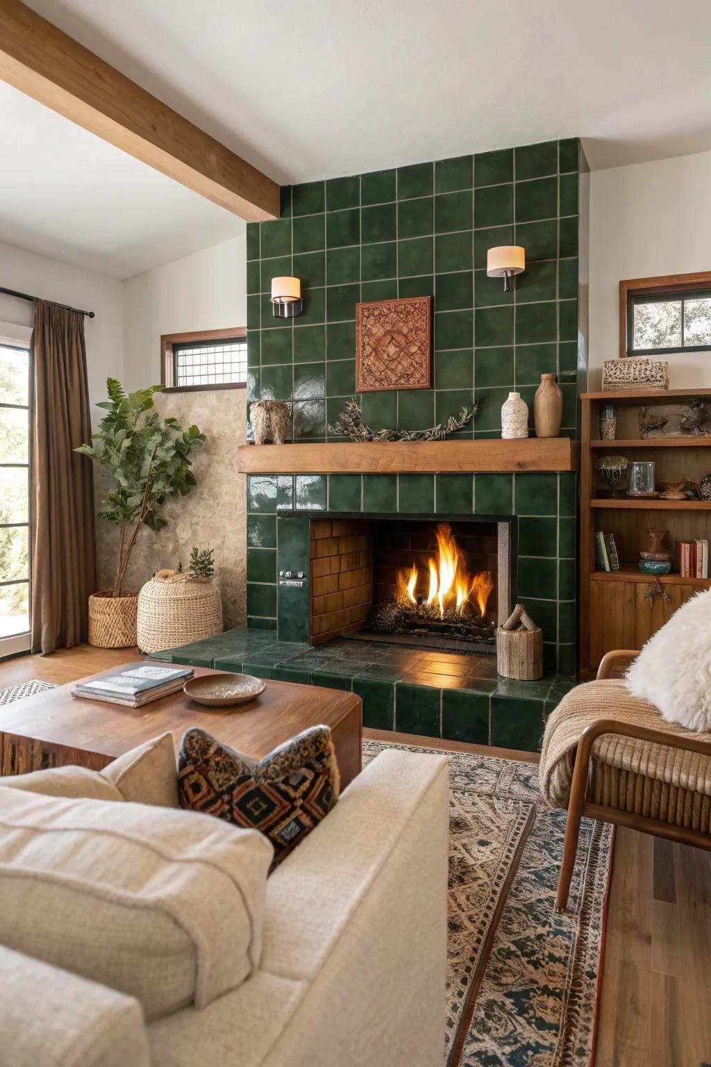 Achieve a seamless look by choosing tiles that blend effortlessly with your living space. #HomeHarmony #DesignInspiration