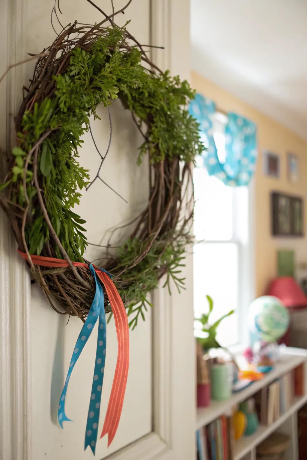 Simplicity meets elegance with this minimalist twig wreath. 🍂 #NaturalElegance #HomeStyle