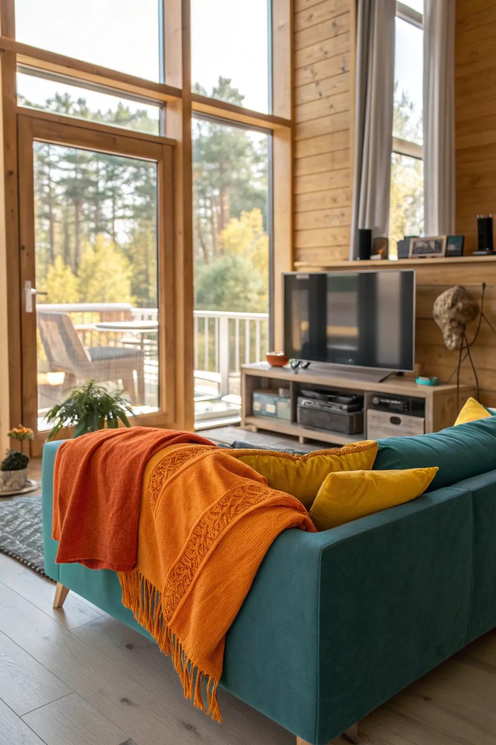 Let the sunshine in and make your living room feel expansive and vibrant.