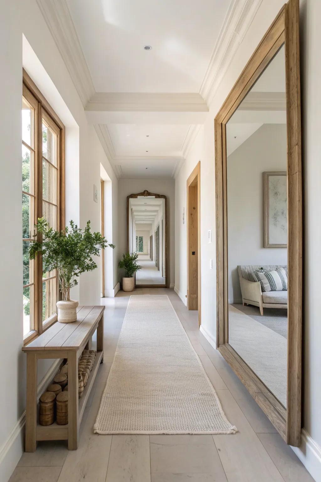 Reflective magic that doubles your space. ✨ #InteriorMagic #HomeReflection