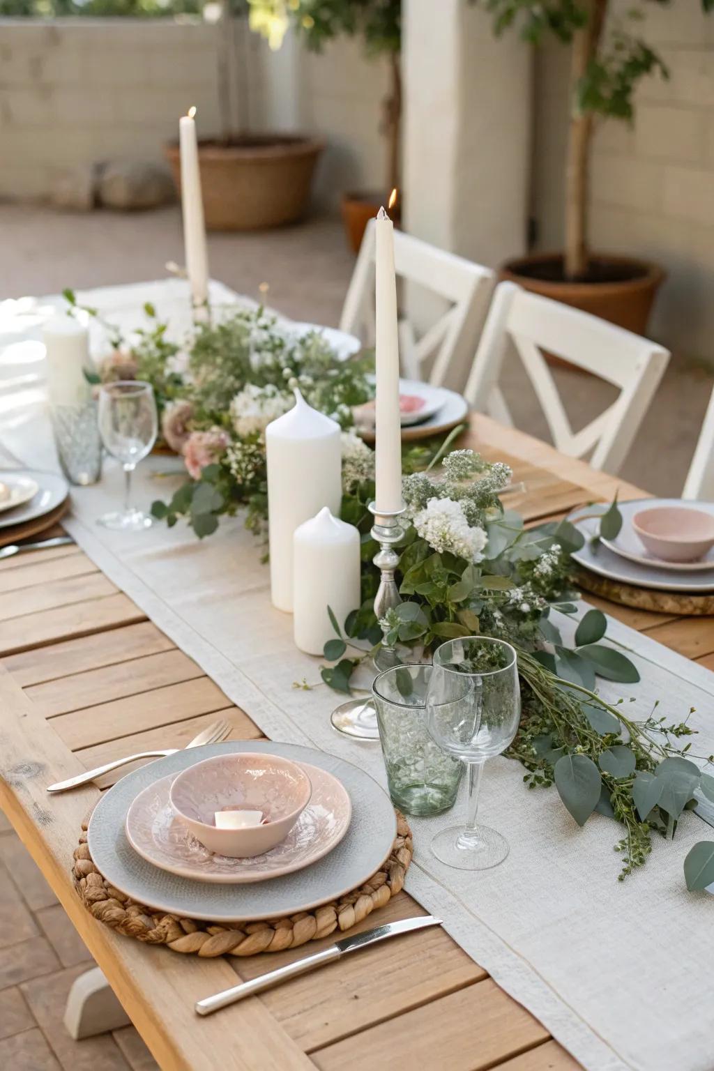 Embrace simplicity with a minimalistic and elegant setup. #MinimalistDesign #ElegantWeddings