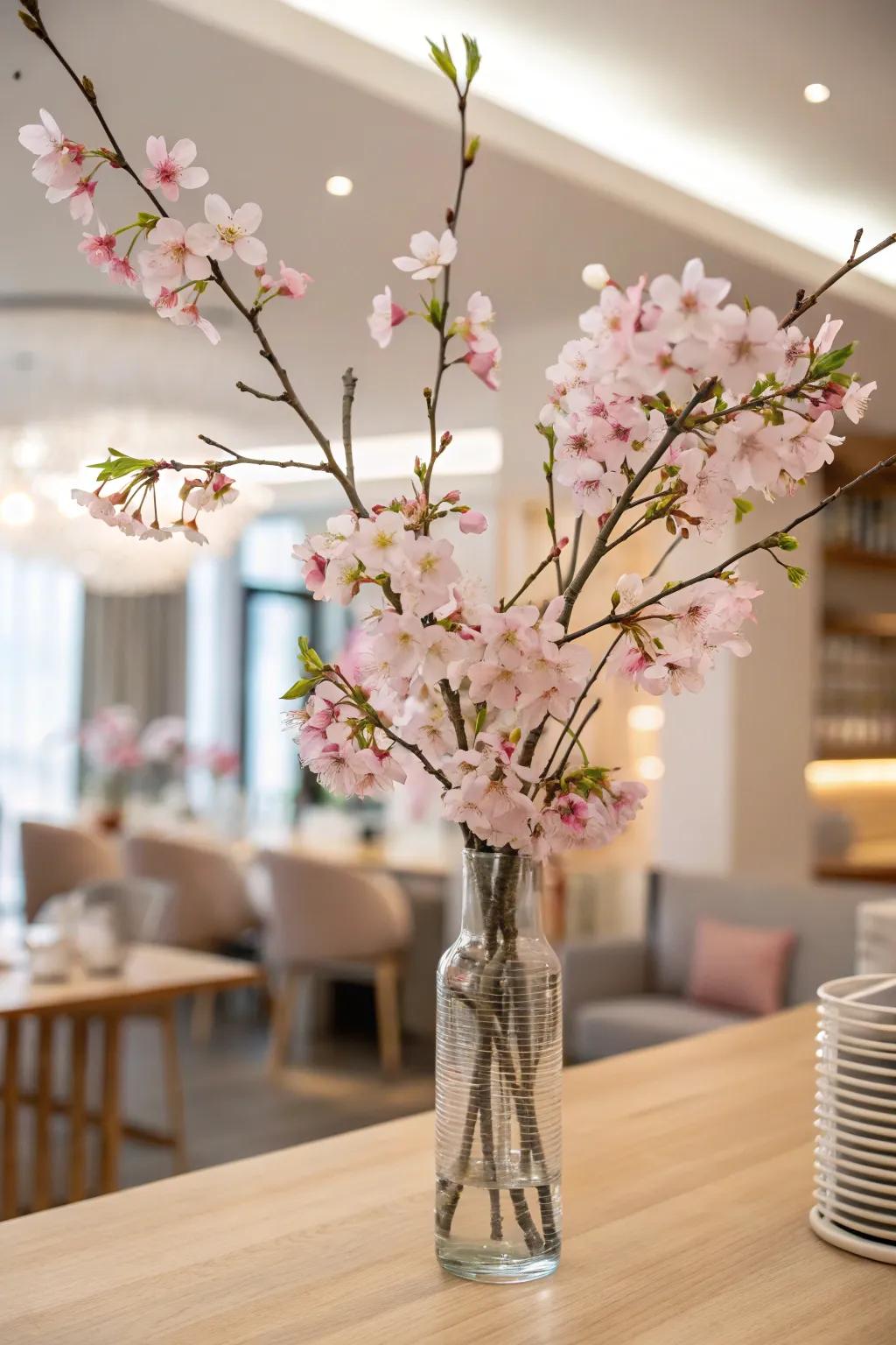 Make a dramatic entrance with the elegance of blossoming cherry branches. 🌸 #CherryBlossom #SpringElegance