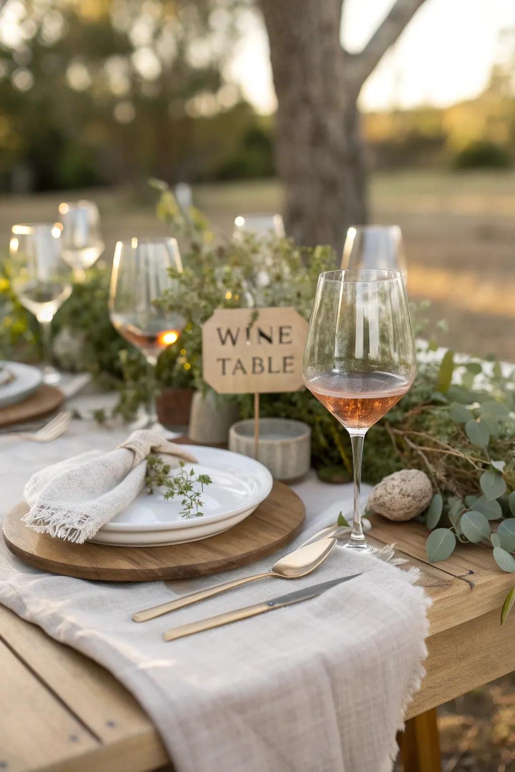 Personalized name tags add a special touch to any gathering. 🌿 #PersonalizedDecor #TableSetting