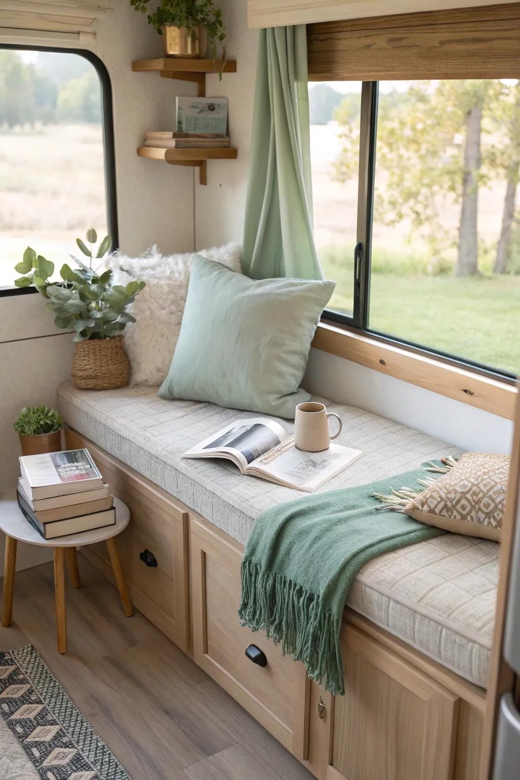 Transform corners into cozy nooks for reading and relaxation.