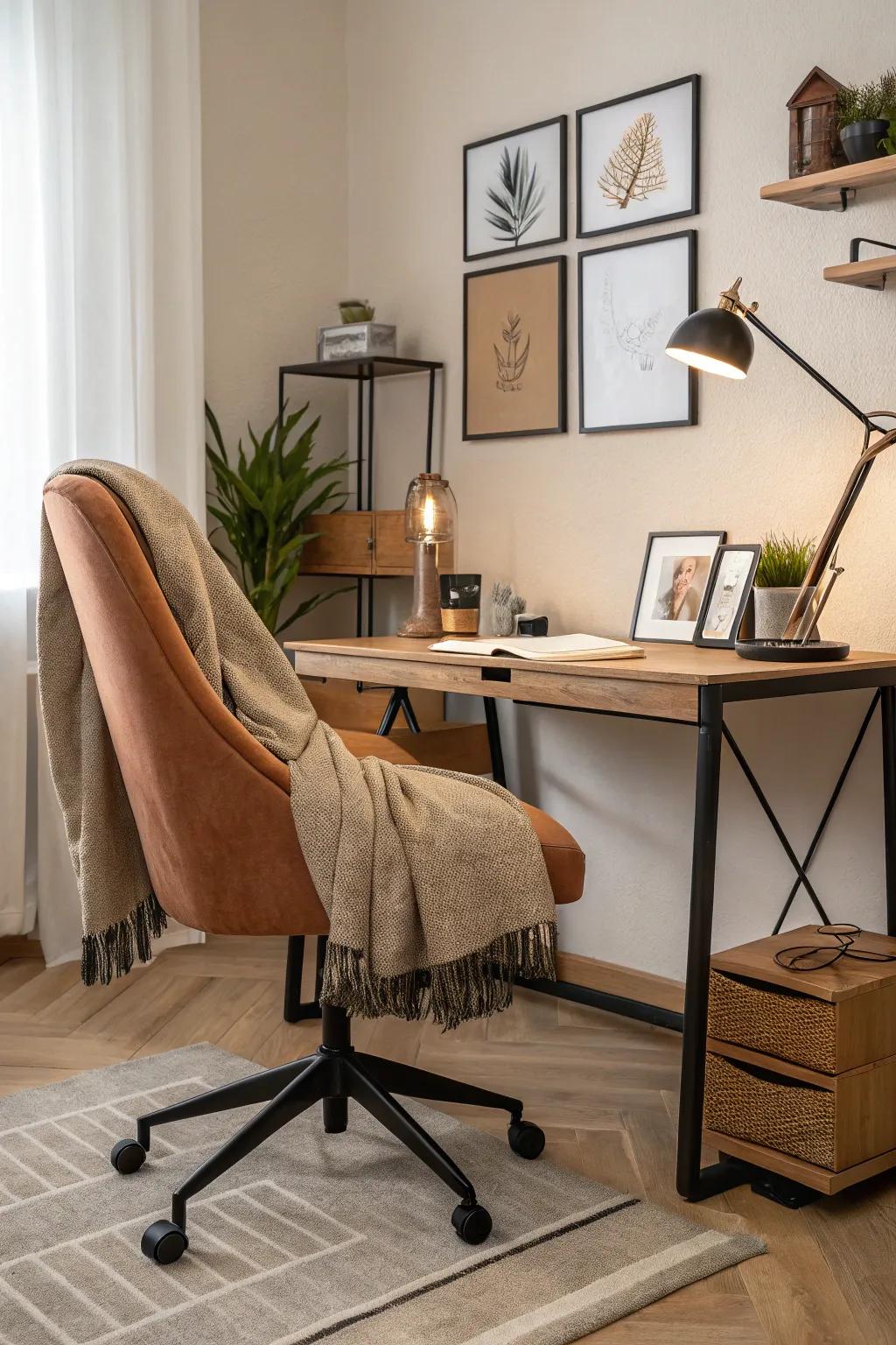 Sit in style and comfort with an ergonomic chair that supports your every move.