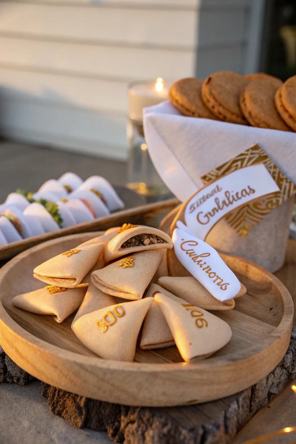 Predict a bright future with these fortune cookies filled with hopes and dreams!